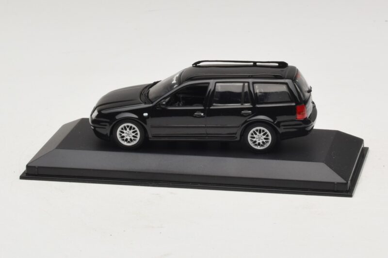 Volkswagen Golf Mk4 Variant Sport Highline BBS Edition Nero Scatola Sostitutiva Minichamps 1:43 GOLF008-R1 Pressofusione