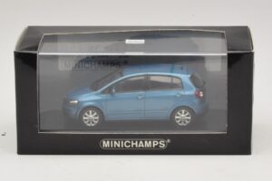 Volkswagen Golf Plus Mk5 Blu Metallizzato Scatola Sostitutiva Minichamps 1:43 GOLF02-R1 Pressofusione — immagine 5 di 5