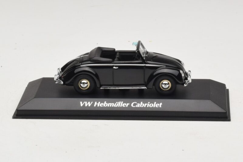 Volkswagen Hebmuller Cabriolet Nero Maxichamps 1:43 940052130 Pressofusione