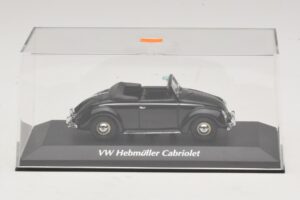 Volkswagen Hebmuller Cabriolet Nero Maxichamps 1:43 940052130 Pressofusione — immagine 4 di 5