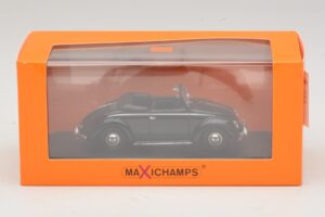 Volkswagen Hebmuller Cabriolet Nero Maxichamps 1:43 940052130 Pressofusione — immagine 5 di 5