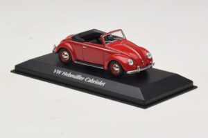 Volkswagen Hebmuller Cabriolet Rosso Maxichamps 1:43 940052131 Pressofusione — immagine 3 di 5