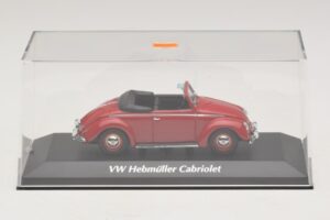 Volkswagen Hebmuller Cabriolet Rosso Maxichamps 1:43 940052131 Pressofusione — immagine 4 di 5