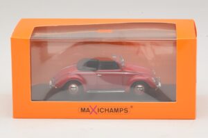Volkswagen Hebmuller Cabriolet Rosso Maxichamps 1:43 940052131 Pressofusione — immagine 5 di 5