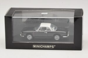 Volkswagen Karmann Ghia Nero con tetto bianco Minichamps 1:43 430050224 Pressofusione — immagine 5 di 5