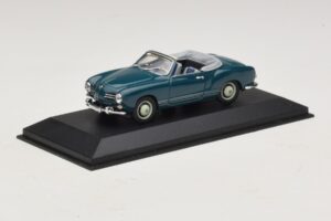Volkswagen Karmann Ghia Cabriolet Blu Scuro Minichamps 1:43 GHIA001 Pressofusione — immagine 2 di 5