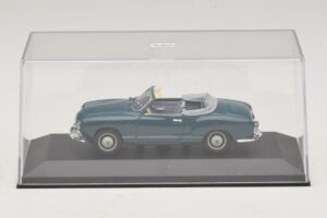Volkswagen Karmann Ghia Cabriolet Blu Scuro Minichamps 1:43 GHIA001 Pressofusione — immagine 4 di 5