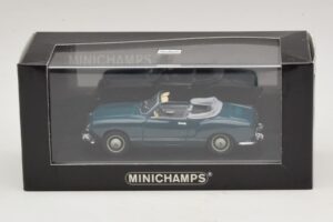 Volkswagen Karmann Ghia Cabriolet Blu Scuro Minichamps 1:43 GHIA001 Pressofusione — immagine 5 di 5