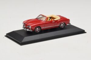 Volkswagen Karmann Ghia Cabriolet Rosso Scuro Minichamps 1:43 5032 Pressofusione — immagine 2 di 5