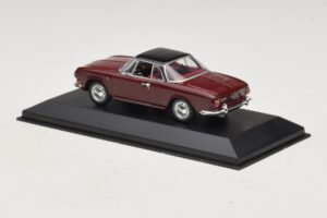 Volkswagen Karmann Ghia Rosso Con Tetto Nero Minichamps 1:43 GHIA002 Pressofusione — immagine 3 di 5