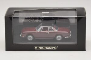 Volkswagen Karmann Ghia Rosso Con Tetto Nero Minichamps 1:43 GHIA002 Pressofusione — immagine 5 di 5