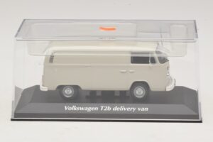 Volkswagen T2b Furgone Per Consegne Grigio Maxichamps 1:43 940053060 Pressofusione — immagine 4 di 5